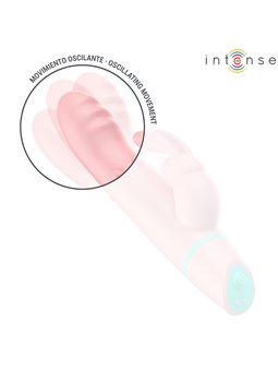Intense Alvin - Vibratore Rabbit Rotante e Oscillante in Silicone Rosa