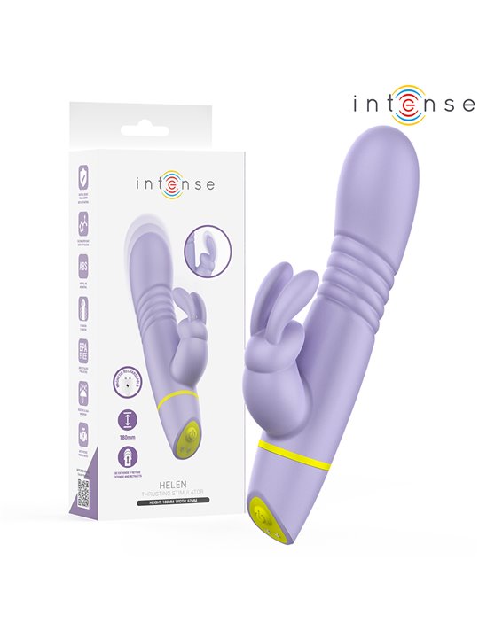 Intense Helen - Vibratore Rabbit con Funzione Spinta in Silicone Viola