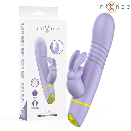 Intense Helen - Vibratore Rabbit con Funzione Spinta in Silicone Viola