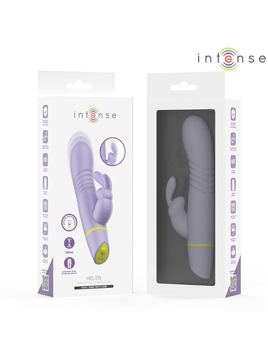 Intense Helen - Vibratore Rabbit con Funzione Spinta in Silicone Viola