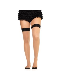 Leg Avenue 1963 - Calze Autoreggenti Nere con Fiocco Taglia Unica