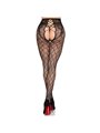 Leg Avenue 1966 - Fishnet Tights with Open Crotch One Size Black