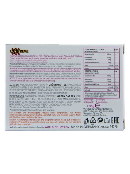 Hot Exxtreme Libido - Integratore per la Libido Femminile 5 Cp