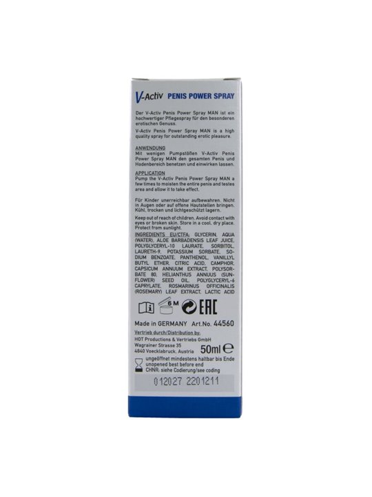 Hot V-Activ Penis Power - Spray per il Piacere Erotico dell'Uomo 50 ML