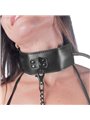 Fetish Submissive Bondage - Inflatable Strangulation Collar with Chain