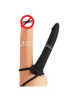 Mythology Cobi Onyx - Dildo Anale in Silicone con Anello Fallico 13 Cm