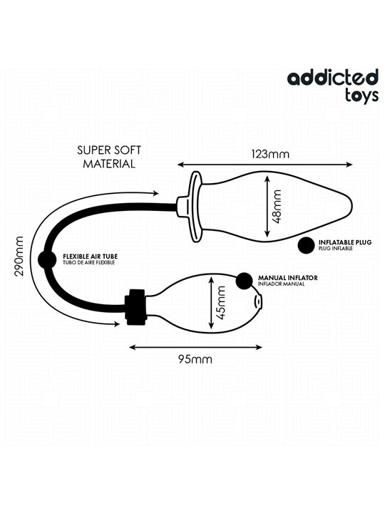 Addicted Toys - Inflatable Anal Plug Model 1