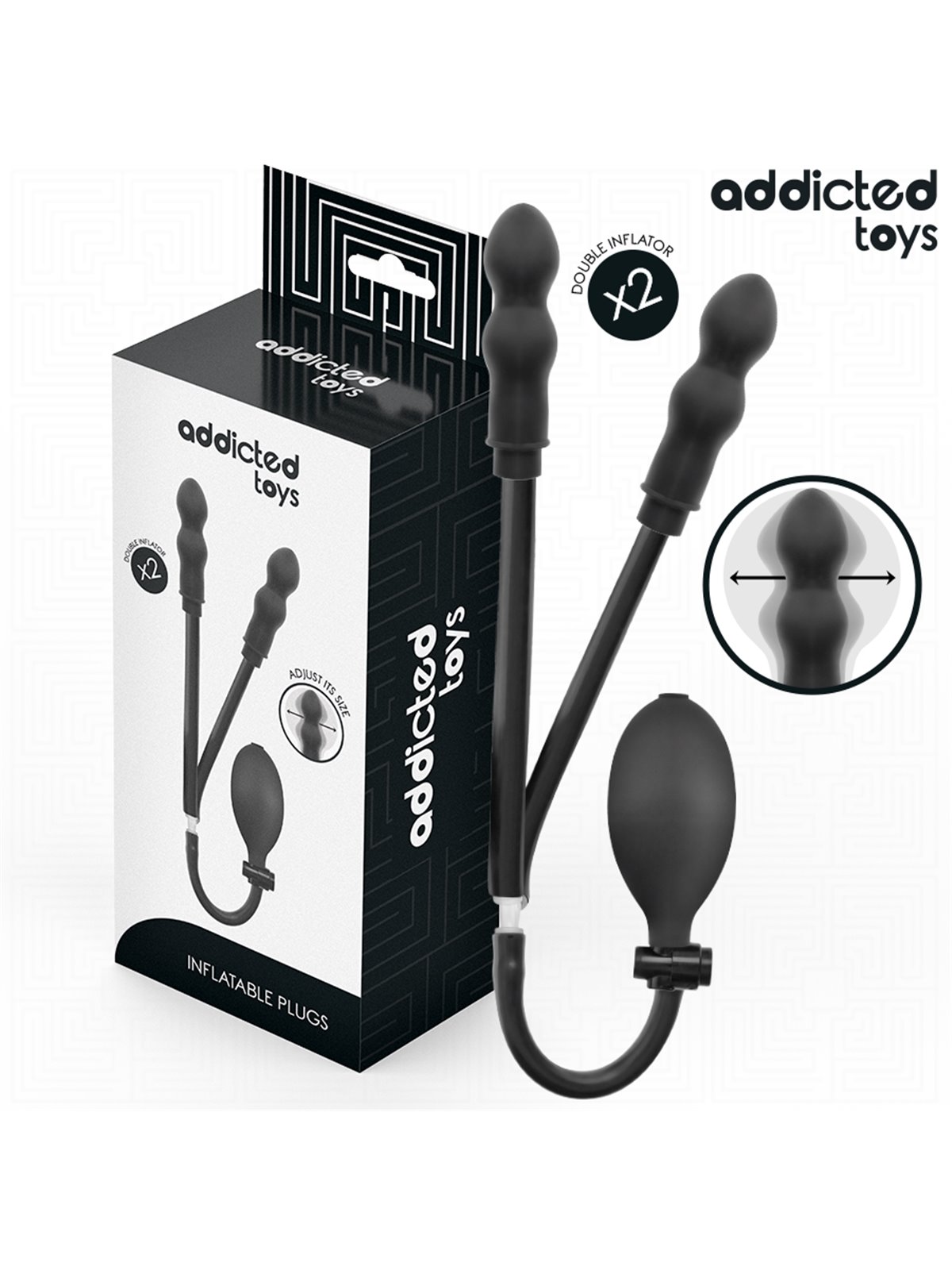 Addicted Toys - Doppio Plug Anale Gonfiabile Modello 3