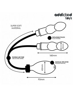 Addicted Toys - Doppio Plug Anale Gonfiabile Modello 3