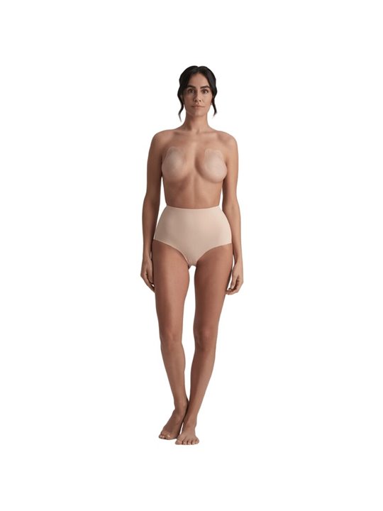 Bye-Bra Pull-Ups & Lifts - Coppe in Silicone Beige per Seno Taglia M