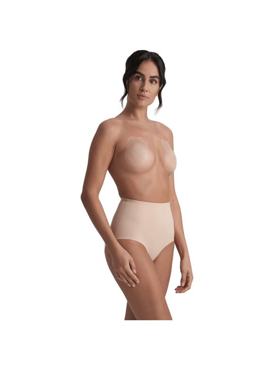 Bye-Bra Pull-Ups & Lifts - Coppe in Silicone Beige per Seno Taglia XL