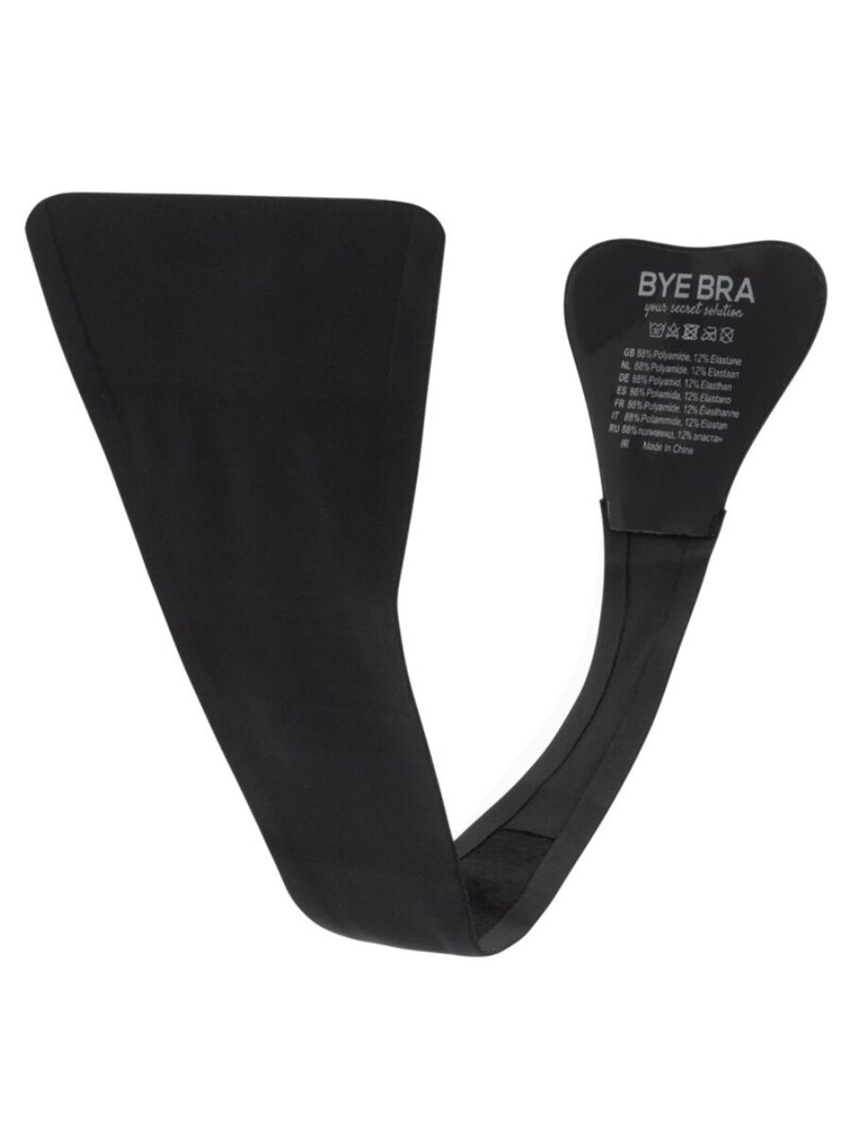 Bye-Bra - Seamless Black Adhesive Thong, One Size