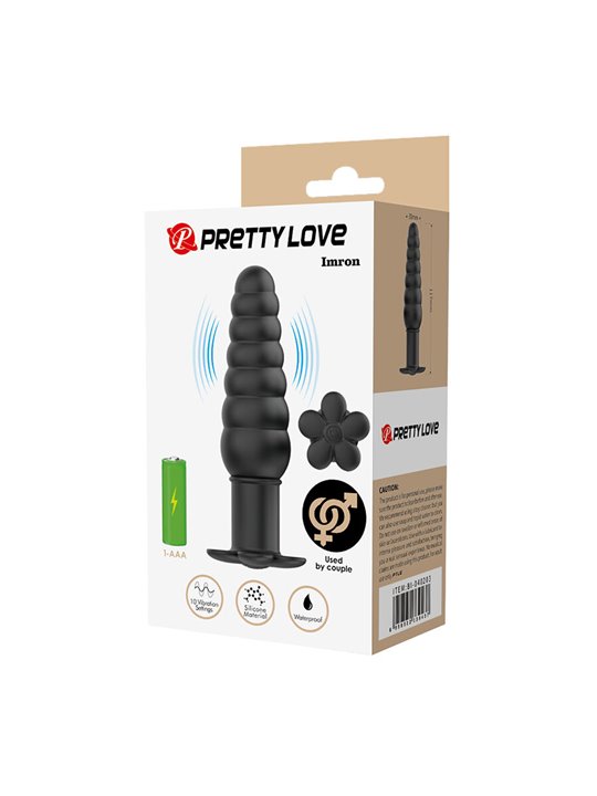 Pretty Love Imron – Silicone Vibrating Anal Plug with 10 Settings