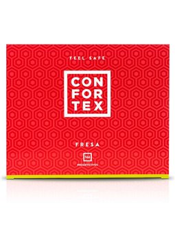 Confortex Strawberry - Scatola di Preservativi alla Fragola 144 Unità