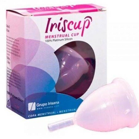 Iriscup - Coppa Mestruale Grande Rosa + Sacchetto Sterilizzatore Gratuito