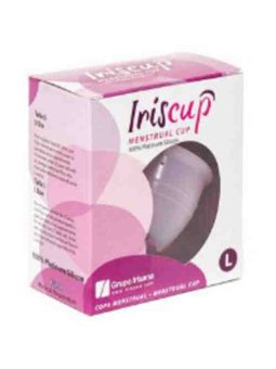 Iriscup - Large Pink Month Cup + Free Sterilizer Bag