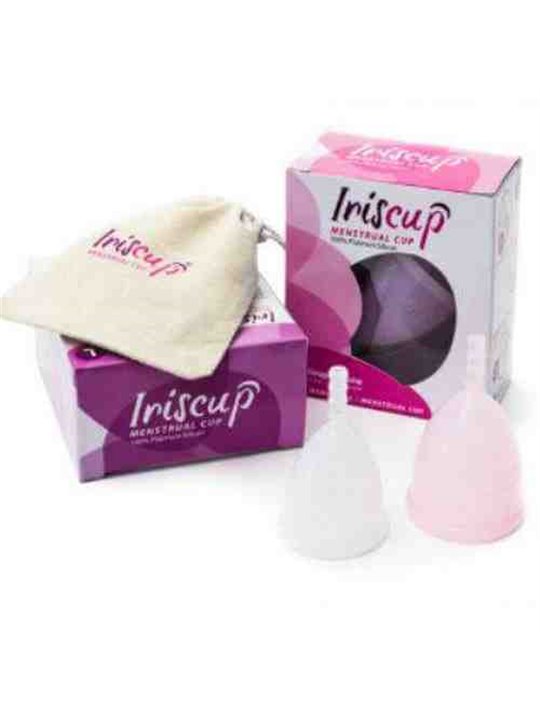 Iriscup - Large Pink Month Cup + Free Sterilizer Bag