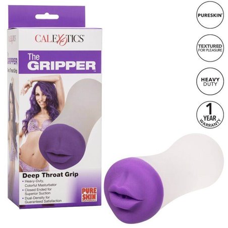 CalExotics Deep Throat GRip - Masturbatore Uomo Bocca Realistica in Silicone
