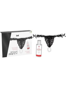 Intt Releases - Brazilian Black Panty with Pearls and Lubricant Gel 50 ML