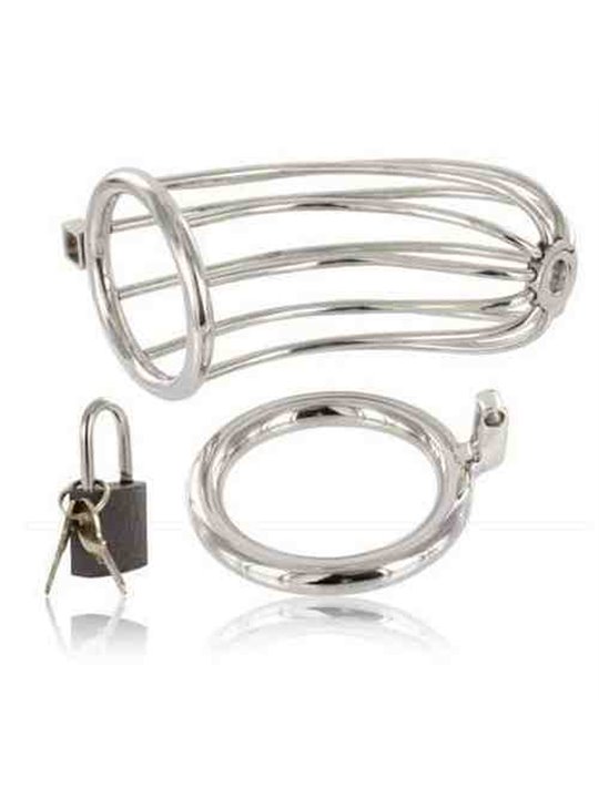 Metal Hard - Bird Chastity Ring Cage