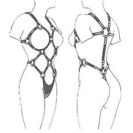 Leather Body Bdsm - Body in Pelle Nero
