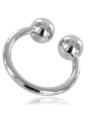 Metal Hard - Anello Fallico a Vite in Acciaio 28 mm