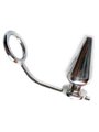 Metal Hard Intruder - Anello Fallico in Acciaio con Plug Anale 45x50 MM