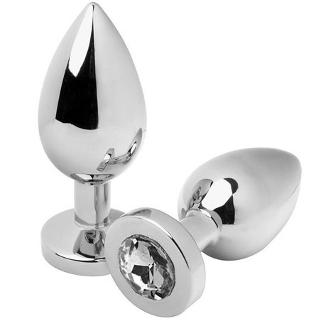 Metal Hard Diamond - Plug Anale Piccolo Clear 5,71 CM