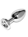 Metal Hard Diamond - Plug Anale Piccolo Clear 5,71 CM