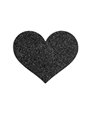 Bijoux - Indiscrets Flash Black Heart Nipple Cuts