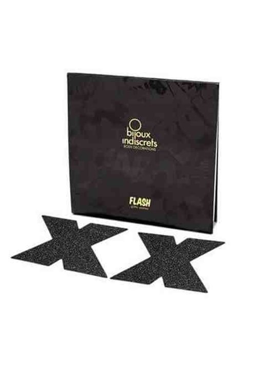 Bijoux Copricapezzoli Flash Cross Black
