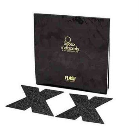 Bijoux Copricapezzoli Flash Cross Black