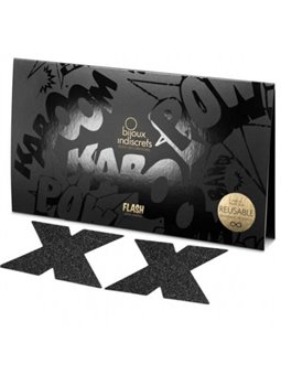 Bijoux Copricapezzoli Flash Cross Black