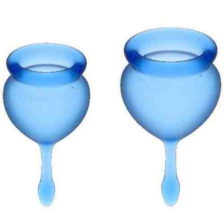Satisfyer - Feel Good Menstrual Cup Dark Blue 15 + 20 ML