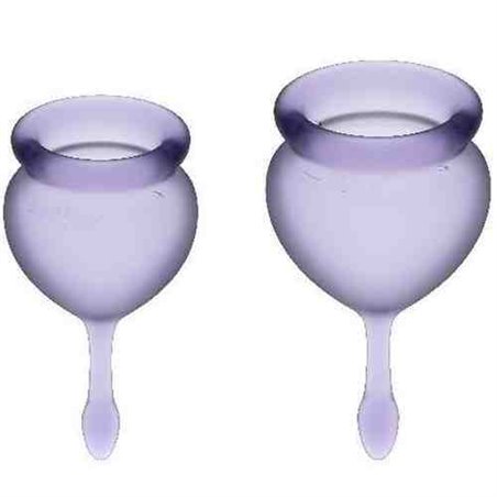 Satisfyer - Feel Good Menstrual Cup Purple 15 + 20 ML