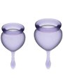 Satisfyer - Feel Good Menstrual Cup Purple 15 + 20 ML