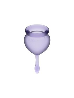 Satisfyer - Feel Good Menstrual Cup Purple 15 + 20 ML