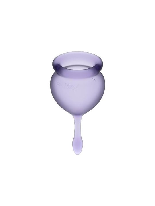 Satisfyer - Feel Good Menstrual Cup Purple 15 + 20 ML