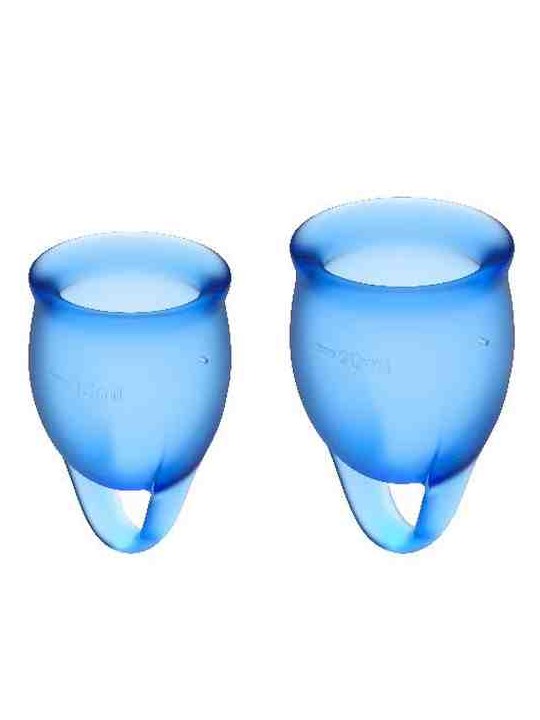 Satisfyer - Feel Confident Menstrual Cup Dark Blue 15 + 20 ML
