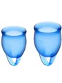 Satisfyer - Feel Confident Menstrual Cup Dark Blue 15 + 20 ML