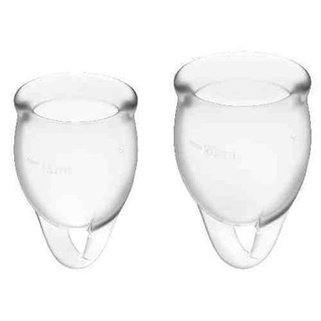 Satisfyer Feel Confident Menstrual Cup Clear  15+20Ml