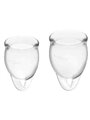 Satisfyer Feel Confident Menstrual Cup Clear  15+20Ml