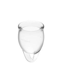 Satisfyer Feel Confident Menstrual Cup Clear  15+20Ml