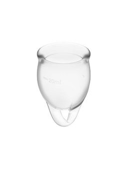 Satisfyer Feel Confident Menstrual Cup Clear  15+20Ml