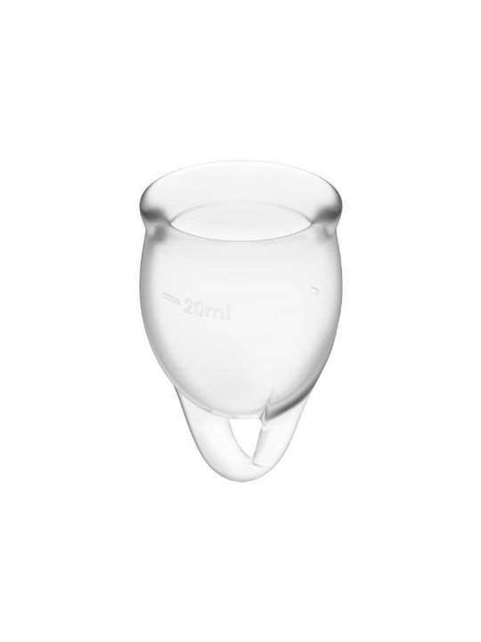 Satisfyer Feel Confident Menstrual Cup Clear  15+20Ml