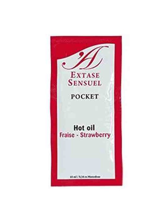 Extase Sensuel - Olio da Massaggio Stimolante effetto Calore alla Fragola 10 ML