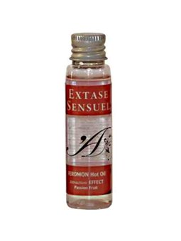 EXTASE SENSUAL - HEAT EFFECT MASSAGE OIL WITH PASSION FRUIT PHEROMONES TRAVEL 35 ML