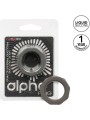 Calexotics Alpha Prolong Prismatic Ring - Anello Fallico in Silicone Grigio