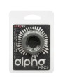 Calexotics Alpha Prolong Prismatic Ring - Anello Fallico in Silicone Grigio