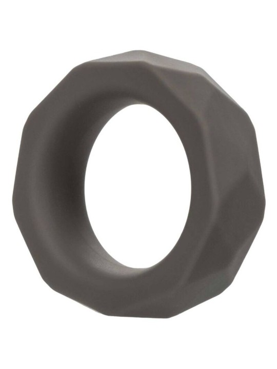 Calexotics Alpha Prolong Prismatic Ring - Anello Fallico in Silicone Grigio